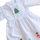 Nutcracker Hand Embroidered Knit Gown For Doll