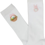 Easter Embroidered Socks, 2 Pair Pack, Bunny and Basket