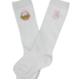 Easter Embroidered Socks, 2 Pair Pack, Bunny and Basket