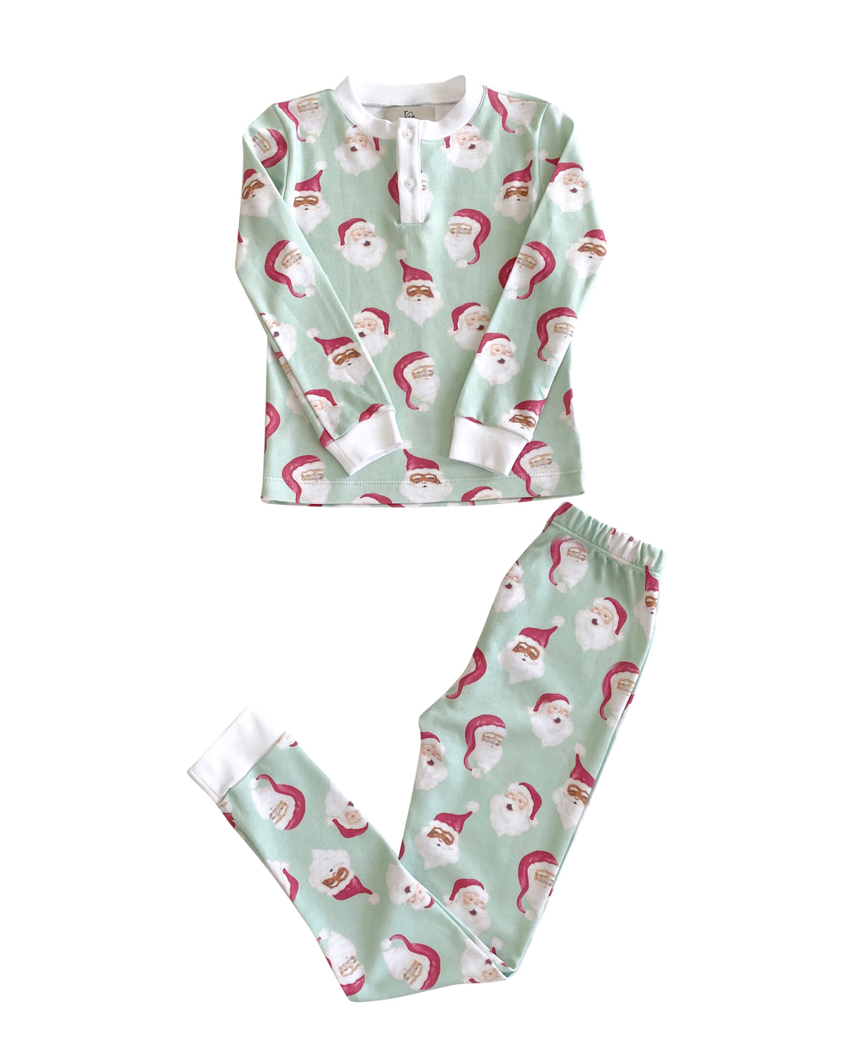 Jolly Santa Pima Cotton Adult Pajamas- FINAL SALE