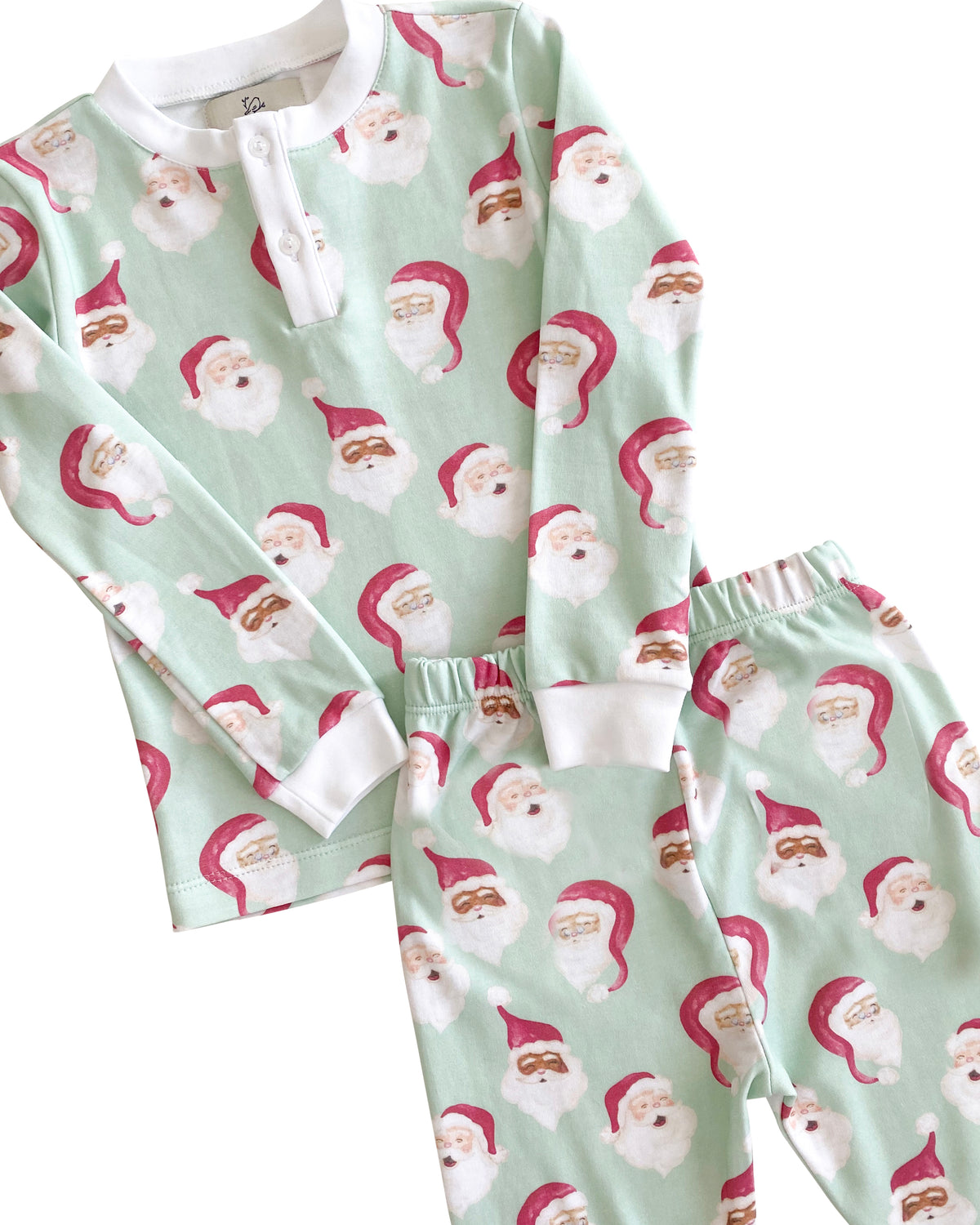 Jolly Santa Pima Cotton Adult Pajamas- FINAL SALE