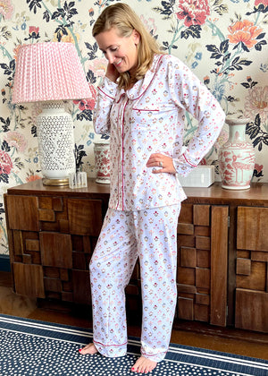 Garden Block Print Ladies Pajamas