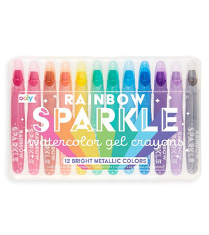 Rainbow Sparkle Metallic Gel Crayons