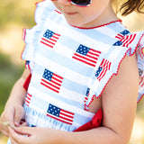 American Flag Blue Striped Dress