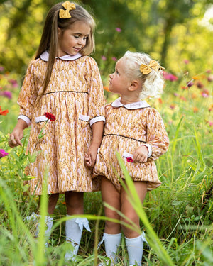 Pink and Cocoa Floral Dress