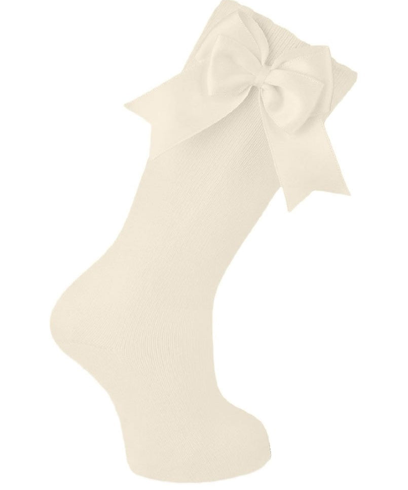 Knee Socks with Satin Bow