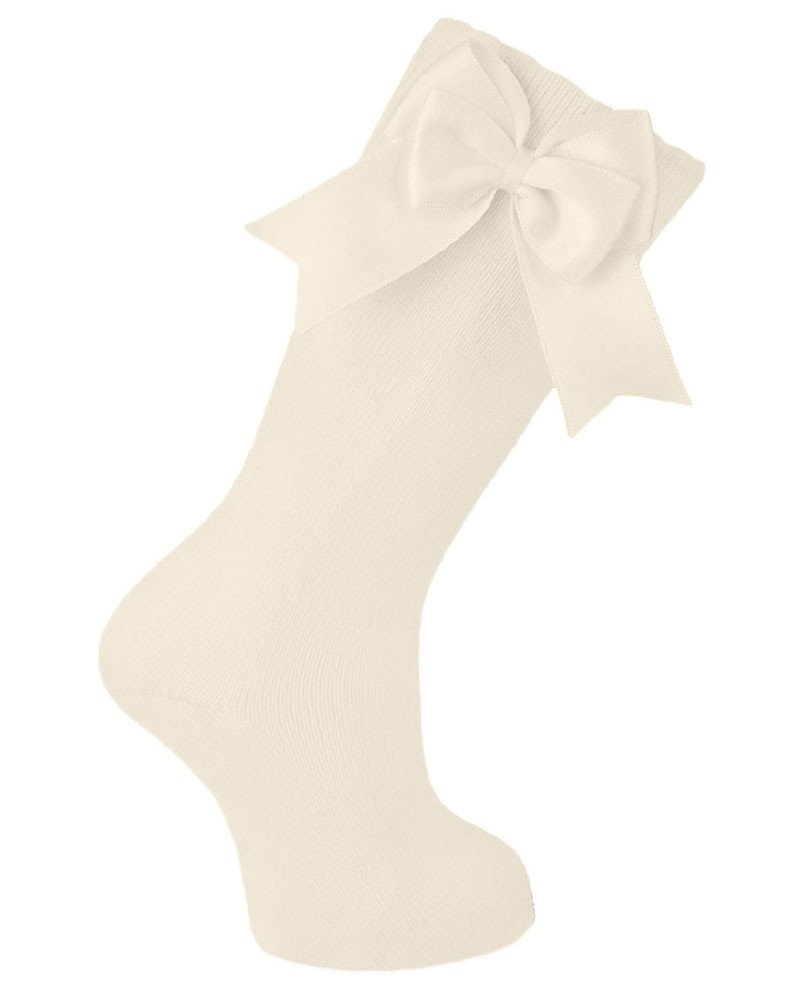 Knee Socks with Satin Bow