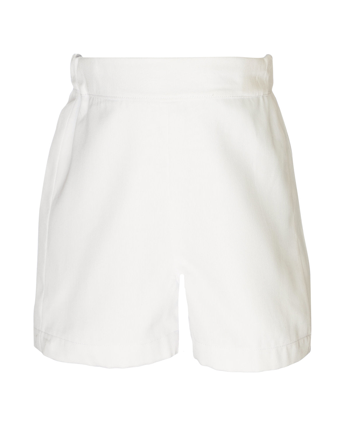 Cross Hand Embroidered Shorts Set with Bib Collar