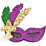 Mardi Gras Glitter Shaker Hair Clip