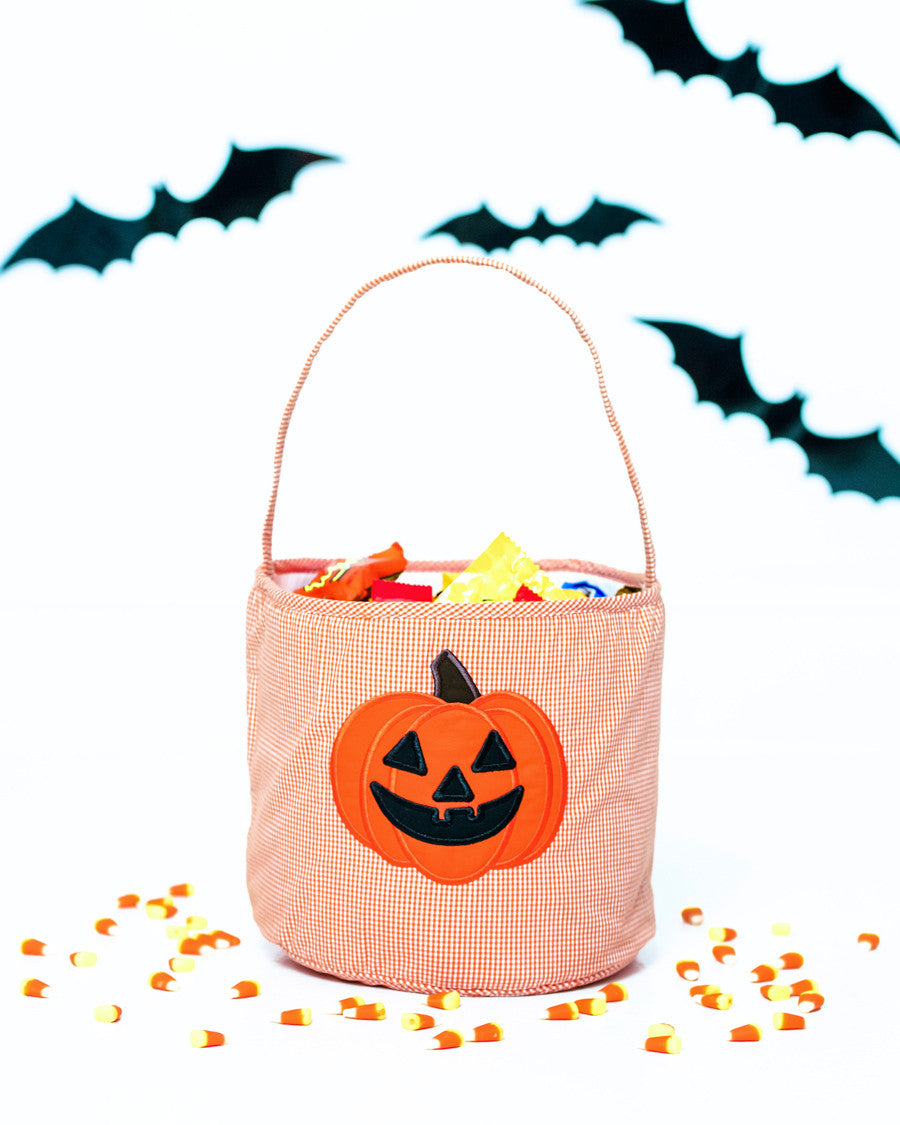 Jack O'Lantern Applique Trick Or Treat Bag