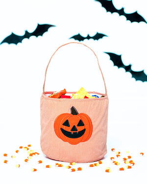 Jack O'Lantern Applique Trick Or Treat Bag