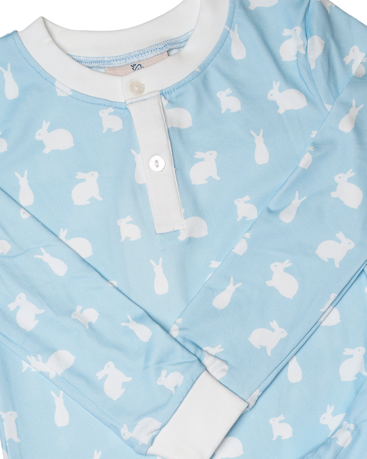 Hoppy Bunnies Blue Knit Pajama Set- FINAL SALE