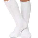 Cable Knit Knee High Socks