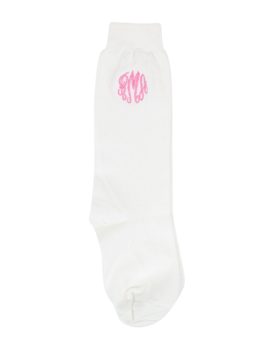 Monogrammed Knee Socks