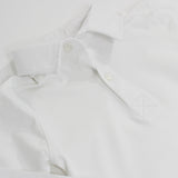 Plain White Polo Shirt with Long Sleeves