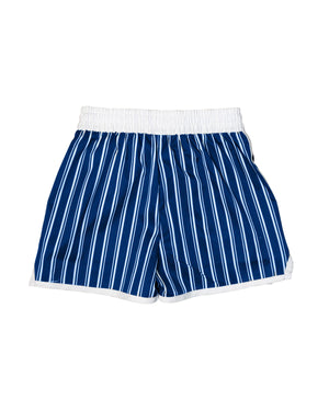 Navy Striped Boys Swim Trunks-FINAL SALE