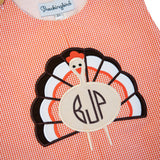 Turkey Applique Gingham Longall