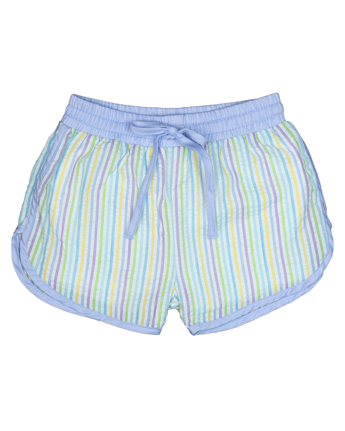 Multi Seersucker Stripes Swim Trunks-FINAL SALE