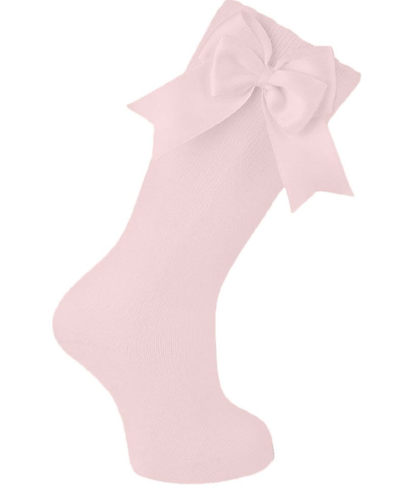 Knee Socks with Satin Bow
