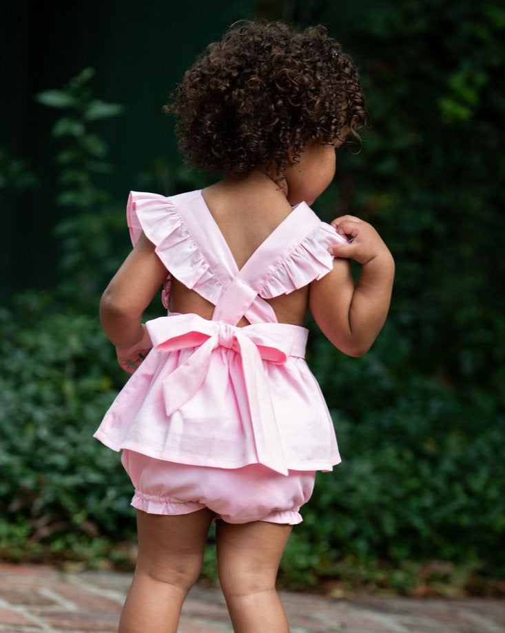 Pink Penny Bloomer Set