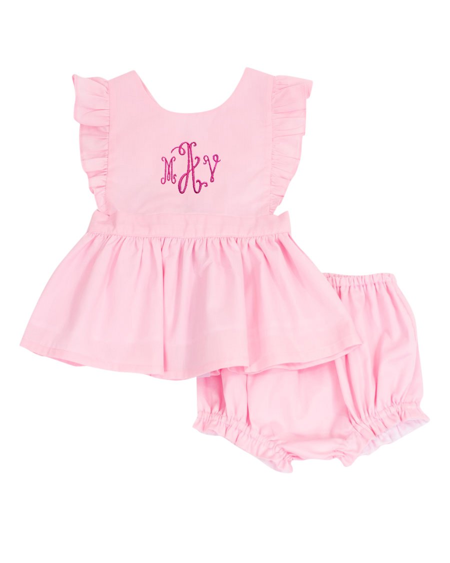 Pink Penny Bloomer Set