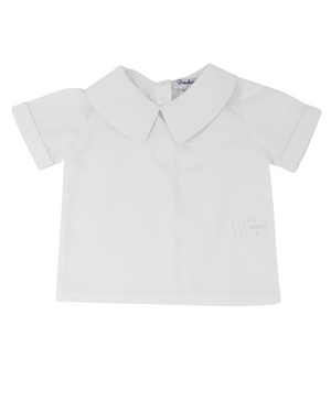 Boys Peter Pan Collar Short Sleeve Shirt