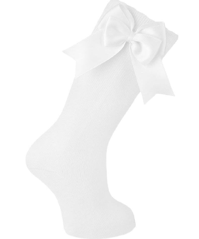 Knee Socks with Satin Bow