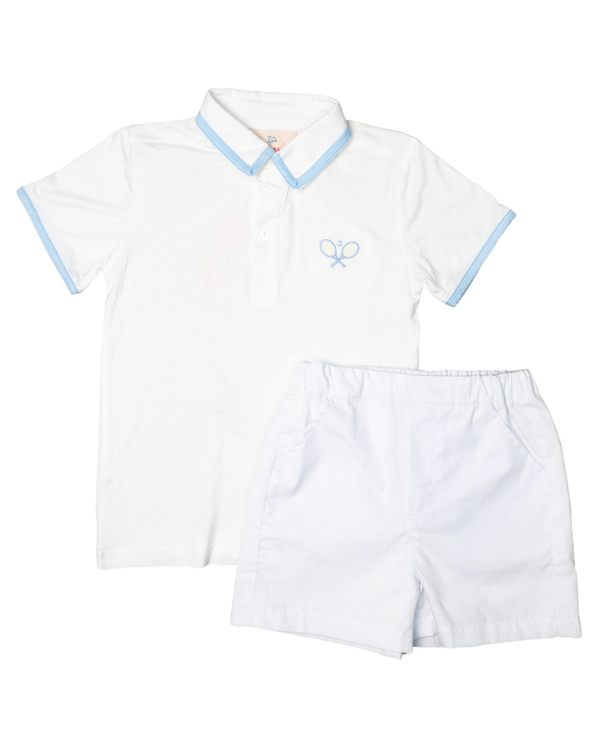 White Tennis Shorts Set- FINAL SALE